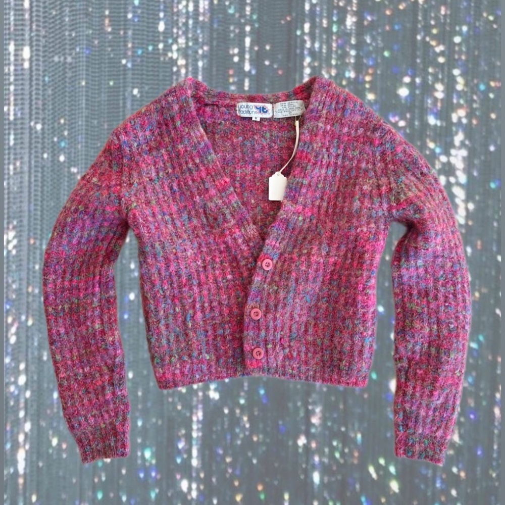 Multicolored Wool Cardigan